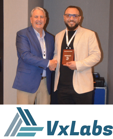 VxLabs MVC recognition card from COVESA AMM Porto 2026 Showcase Night